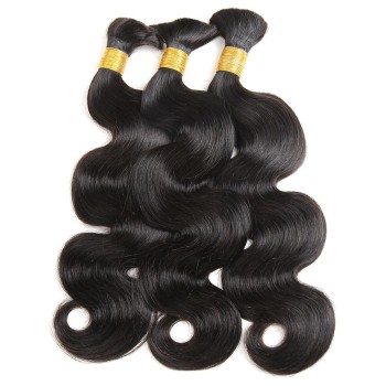 Body Wave Bulk Human Hair Extensions For Braiding