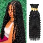 Braiding Human Hair Bulk For Boho Deep Wave