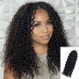 Crochet Hair Water Wave Feather Human Hair Extension Natural Color
